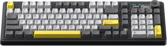 Ajazz AK980 V2 Ασύρματο Gaming Μηχανικό Πληκτρολόγιο με Gift Switch V2 διακόπτες (Αγγλικό US)