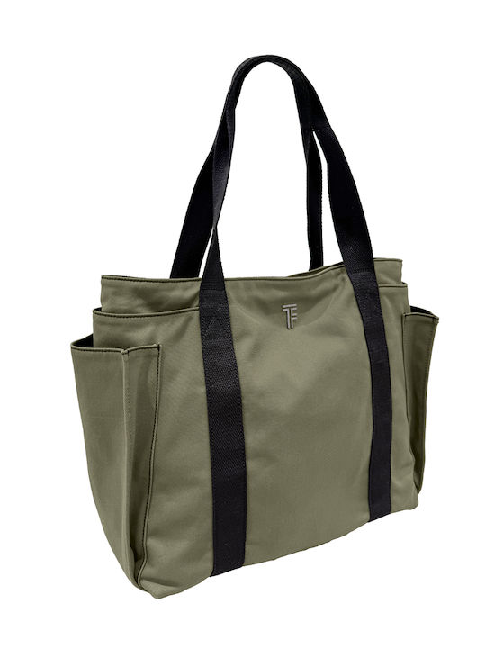 Feel & Touch Fabric Black Beach Bag