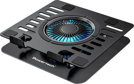 Powertech Laptop Stand for Laptop up to 17" with 1 Fan and Lighting PT-1630