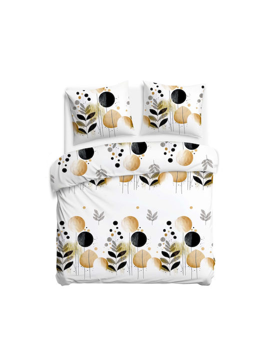 Darymex Set Huse Pentru Pilote 100% Bumbac 180x200cm Semidublu Cu Față De Pernă Bej
