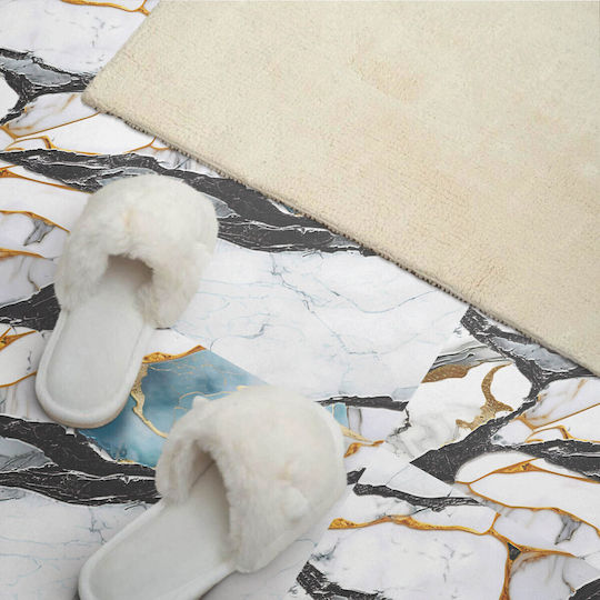 Vinyl Tile Set Kitchen Living Room Marble Vein Pattern 10x40x20 cm