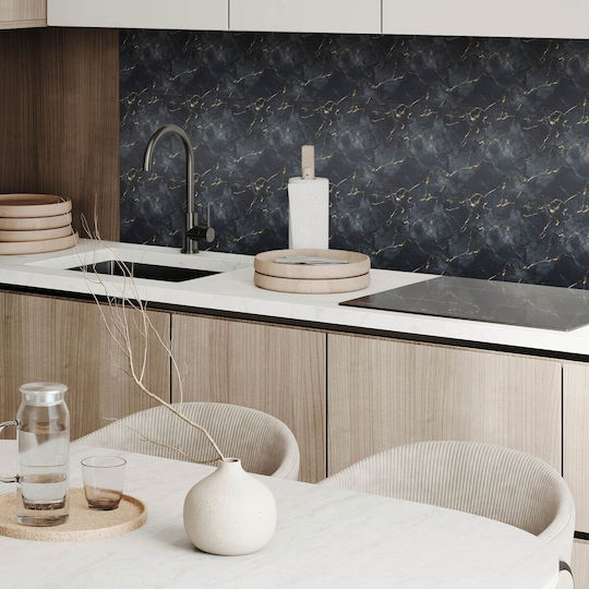 Vinyl Tile Set Kitchen Living Room Elegant Marble Veins 20x20x20 cm