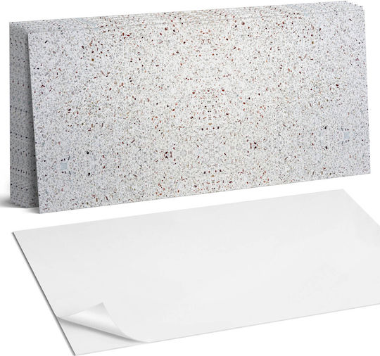Easy Installation Vinyl Tile Set Natural Stone Texture 6x60x30 cm