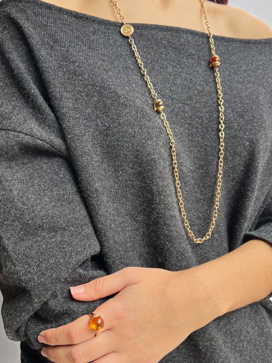 Rebecca Ring with Stones Gold Plated