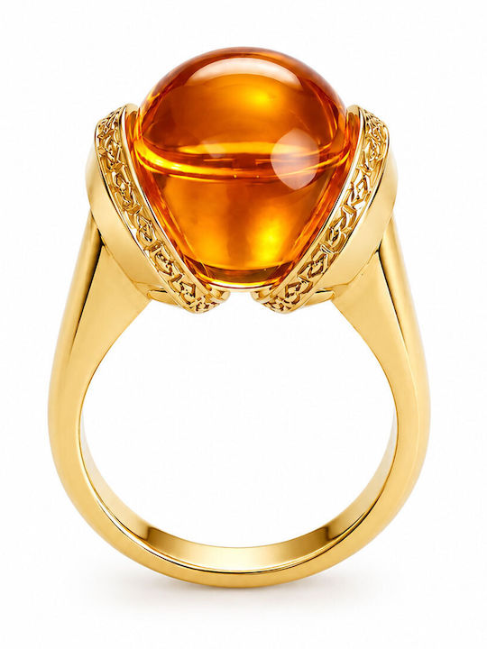 Rebecca Ring with Stones Gold Plated