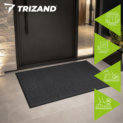 Trizand Входен Неслизащ Килим Бежов 80x120см С Дебелина 7мм