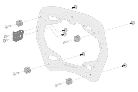 SW-Motech Trax Adv 45 Lt Yamaha Tracer Monokey Seitenkoffer Set Schwarz