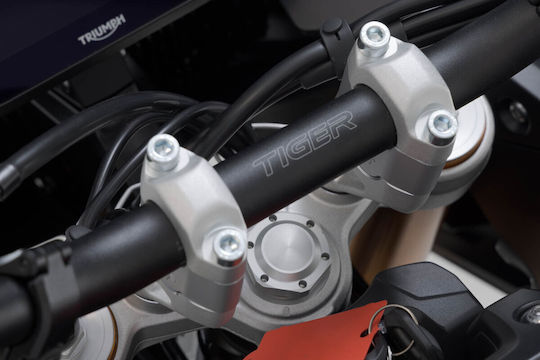 Адаптери за волан Sw-motech 30 мм Triumph Tiger 900 GT Rally Pro 24 Сребристи