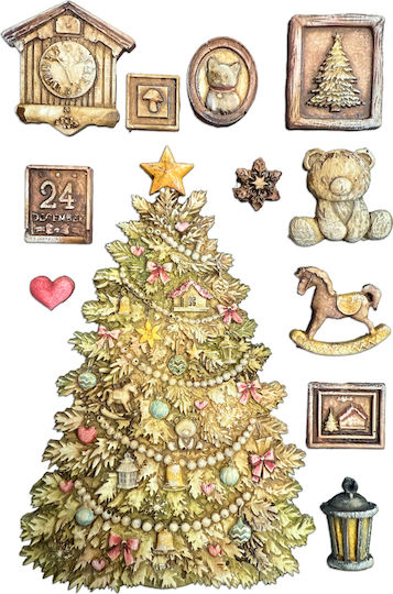 Silicone Mold A5 15×21cm Stamperia Christmas Christmas Tree
