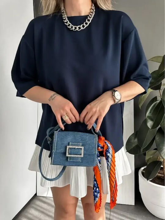 Women's Oversized T-shirt Dark Blue