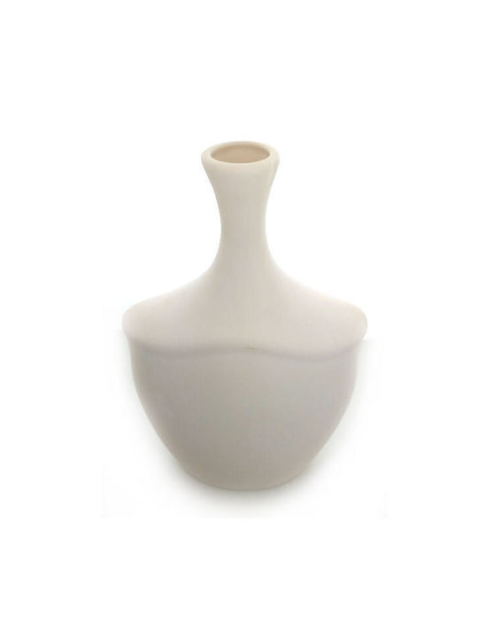 CHeirokamoto CHeirokamoto Keramische Vase Weiß 15x7xH25cm