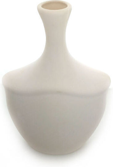 Cheirokamoto Ceramic White Vase 15x7xH25cm