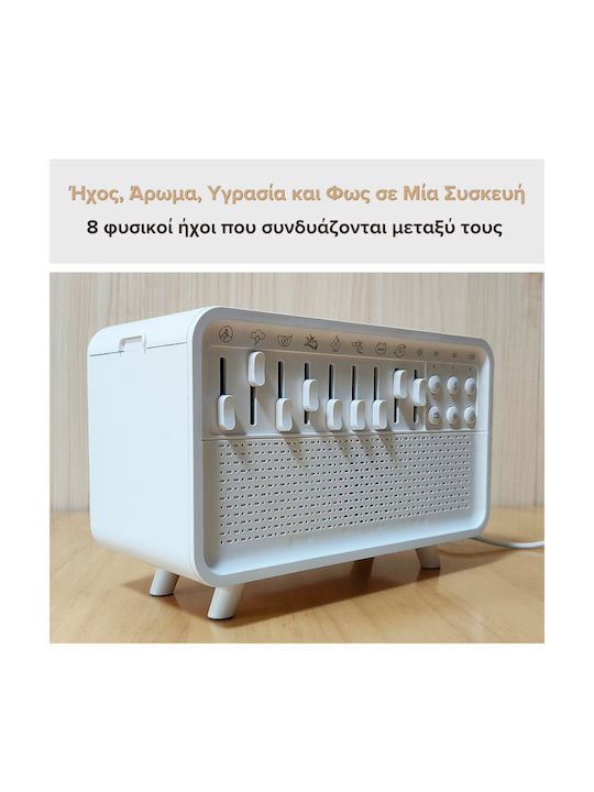 Led Aromatherapy Diffuser with Timer White 150ml ABIS-MY20