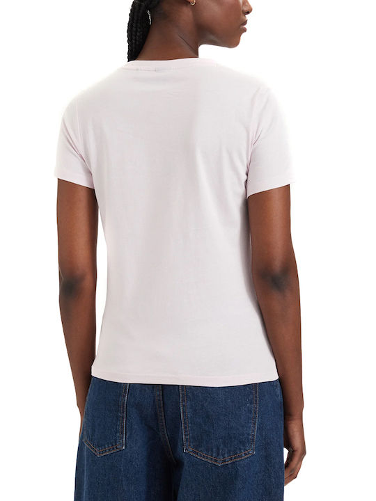 Hugo Klassisches Damen T-Shirt Rosa