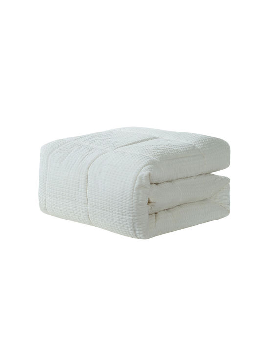 Liolios Home Sherpa Comforter Semi Double 180x240cm Sahara Off White