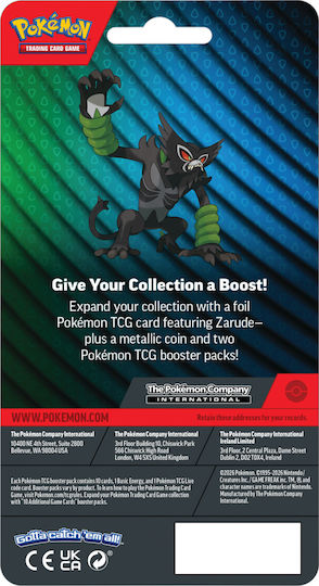 Pokemon Zarude 2er Pack August 2026 Einzel Wide Tiefschwarz Mega-Entwicklung Englisch