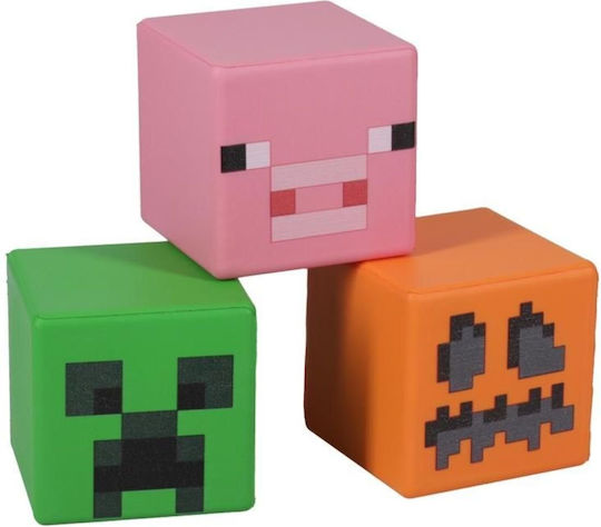 Paladone Squishy Minecraft Αφρώδες Πολύχρωμο (Διάφορα Σχέδια)