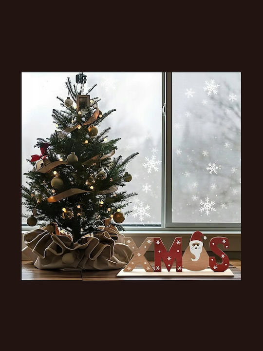 Weihnachtliche Beleuchtete Dekofigur Weiß Batterie 21,5x8,5x4cm