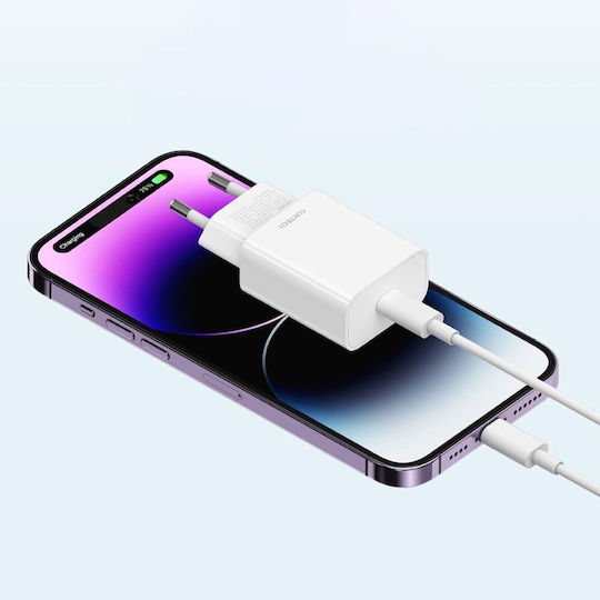 Cuktech Φορτιστής Χωρίς Καλώδιο GaN με Θύρα USB-C 20W Λευκός (HA716C)