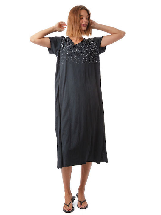 Rochii De Vară Pentru Femei Midi Tricou Rochie Gri Închis