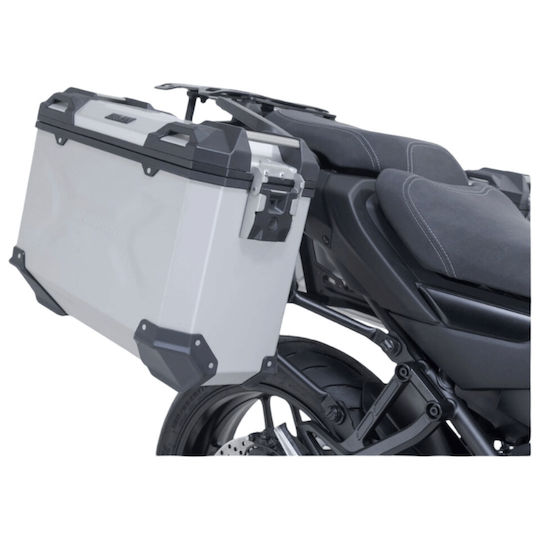 Sw-motech Trax Adv 45/45 Lt Yamaha Tracer 9 Gt Gt+ 25 Hard Cases Base Kit Silver