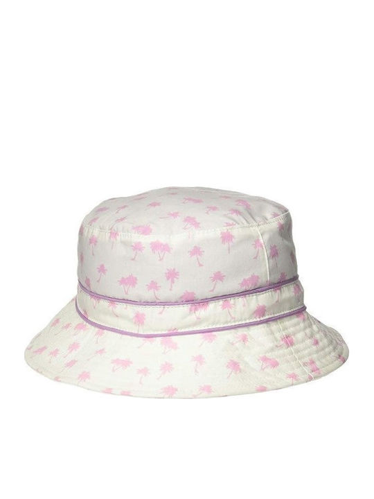Banz Palarie Copii Bucket Tesatura Cu Protectie Solara Alba