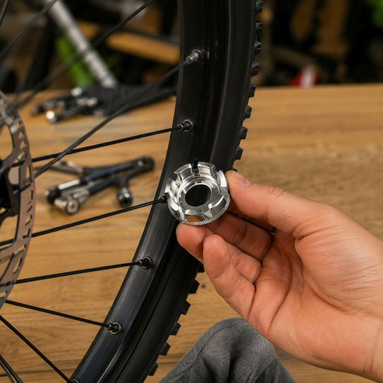 Set De Reparare Bicicletă 7 Piese Extractor Zola Cheie Roată 10-15 Cheie Suport Pedalier Pinioane Lanț Din Oțel Carbon