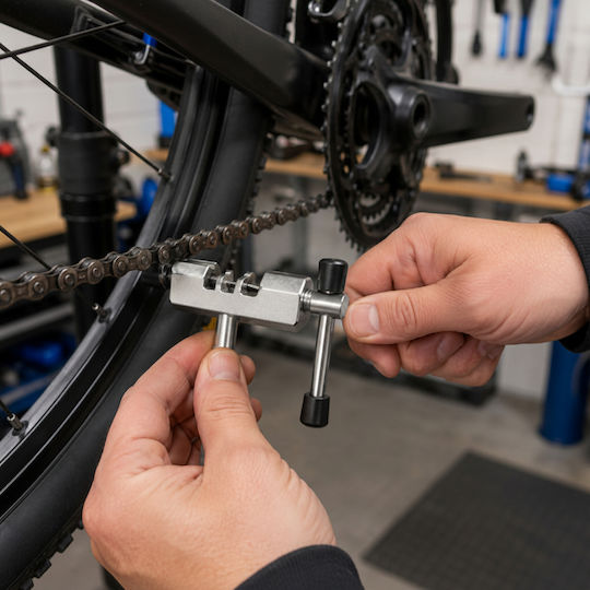 Set De Reparare Bicicletă 7 Piese Extractor Zola Cheie Roată 10-15 Cheie Suport Pedalier Pinioane Lanț Din Oțel Carbon