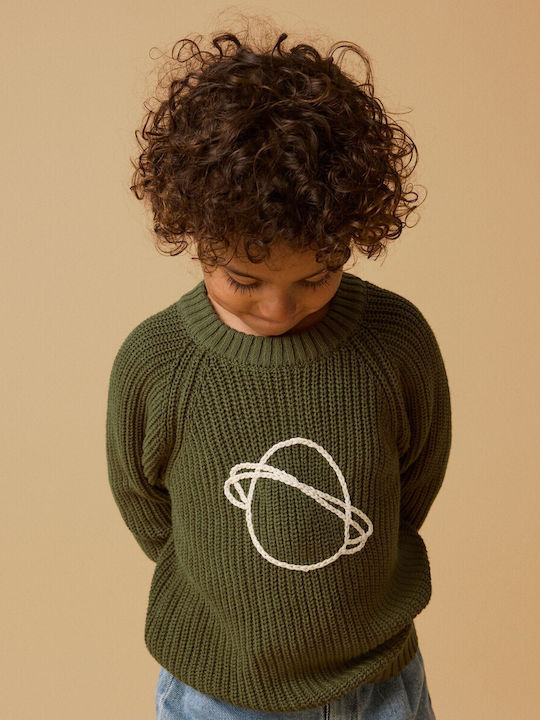 Kinderoberteile Langärmelig Grünes Pullover