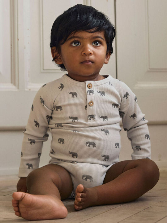 Lil' Atelier Baby-Strampler Grau