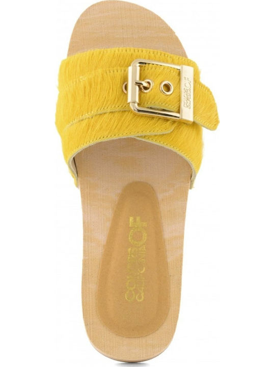 Women's Flat Sandals Yellow