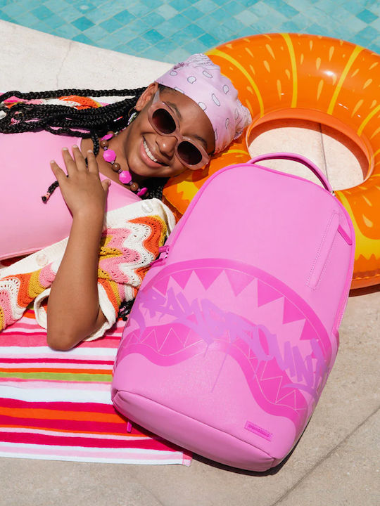 Sprayground Pink Ghost Drip Ученическа раница Розова