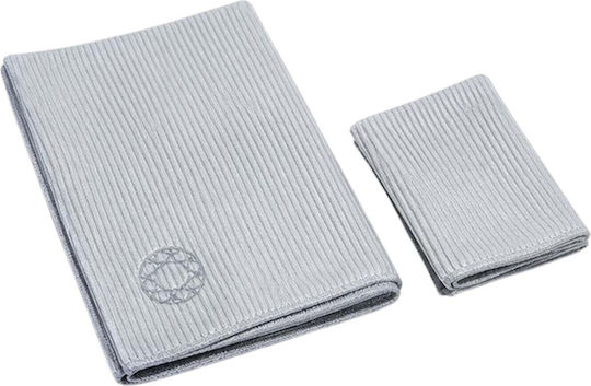 Force Glass Pack 2 Microfibre Cleaning Washable Wipes Grey