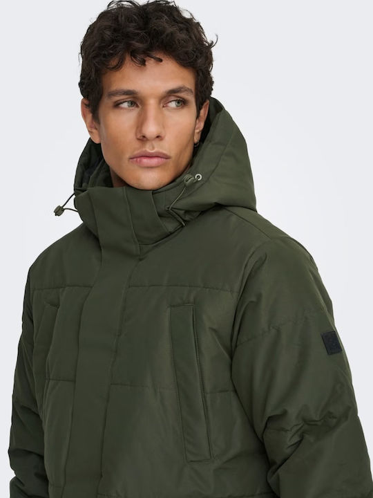 Winter Jacket Parka Green