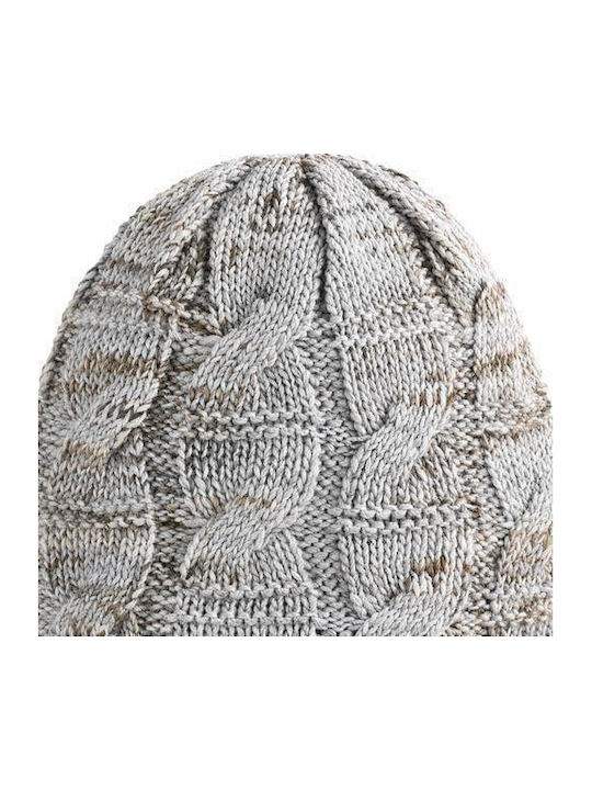 Beanie Women's Knitted Beanie in Beige Colour