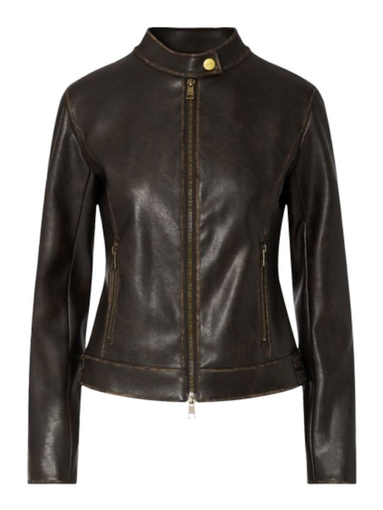Γυναικείο Biker Jacket Brown