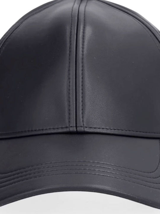 Hugo Cap Ally-pu Faux Leather Logo Black