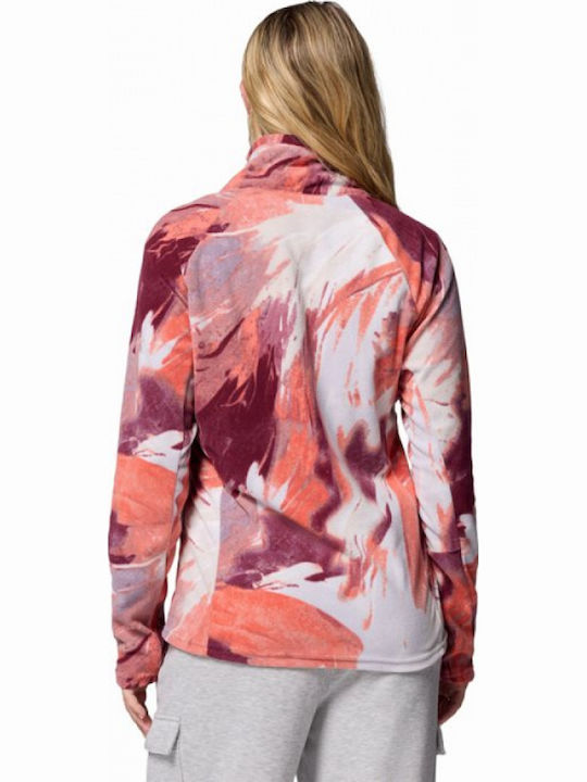 Glacial Iv Winter Women's Fleece Blouse with Zipper Orange