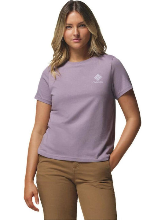 Bend Graphic Women's T-shirt Lilac