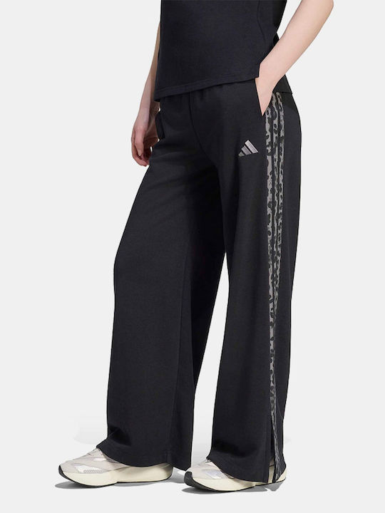 Pant Sweatpants Black Grey Animal Print