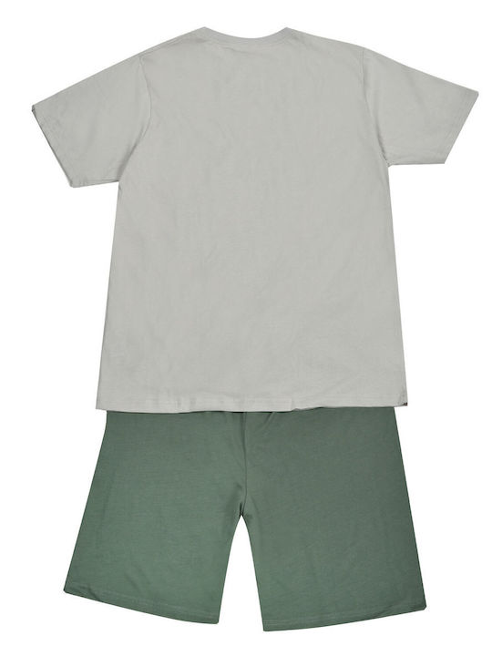 Dreams by Joyce Wavy Trip Summer Men's Pyjamas Grey