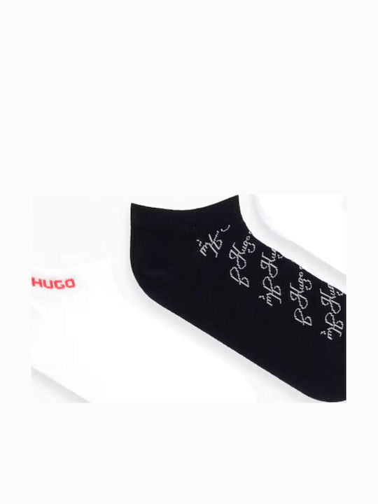 Hugo Șosete Pentru Femei Alb-Negru 3Pack Hugo Șosete Pentru Femei Alb-Negru 3Pack