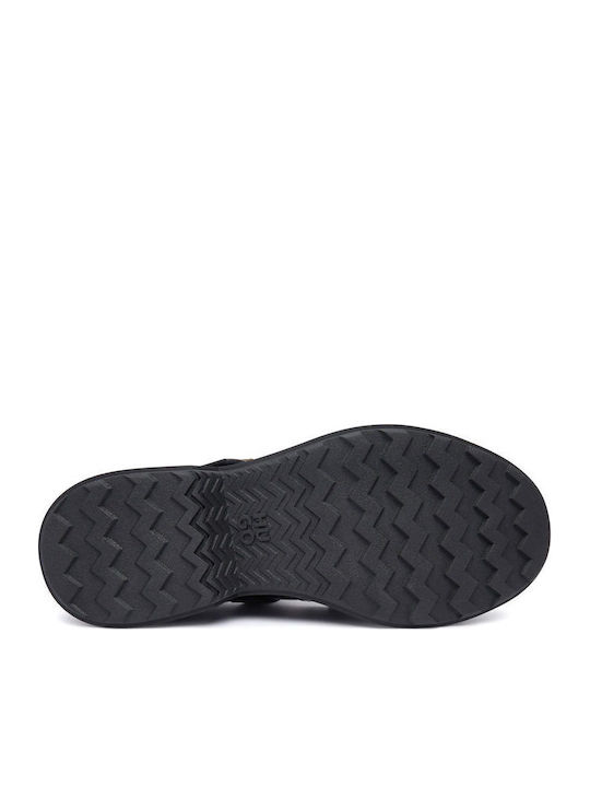Leather Women's Moccasins In Black Color