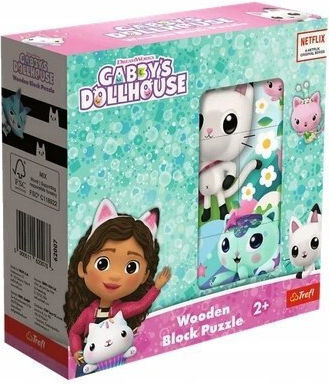 Ξύλινο Παιδικό Puzzle Το Γατόσπιτο Της Γκάμπι Trefl