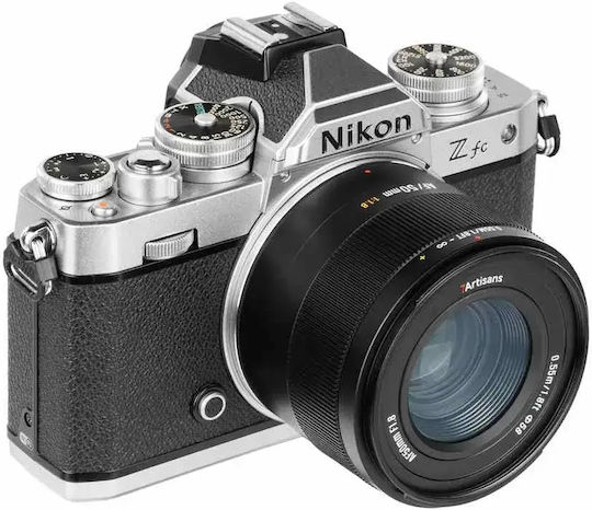 7artisans Crop Kameraobjektiv LITE AF 50mm f/1.8 Festbrennweite für Nikon Z Berg Schwarz