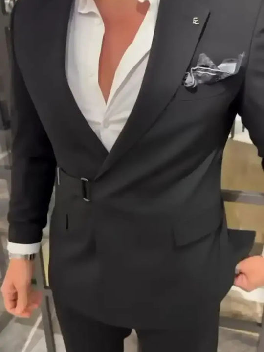 Men's Groom's Suit Black