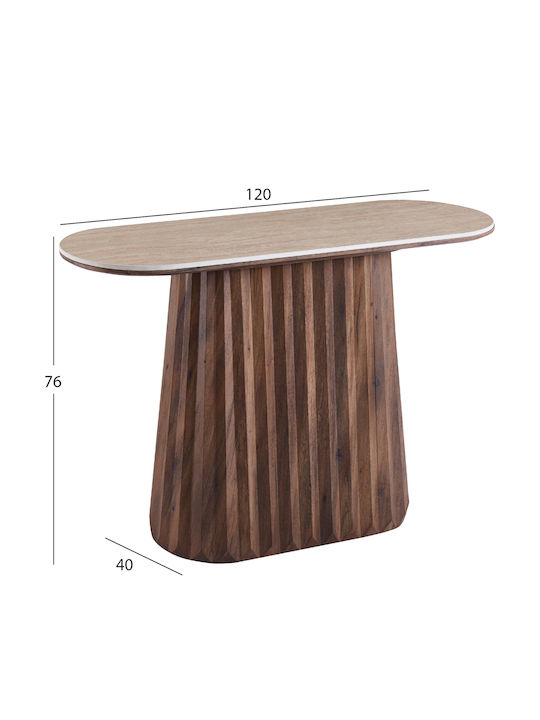 Walden Konsolentisch Holzschatten Walnuss M120xB40xH76cm