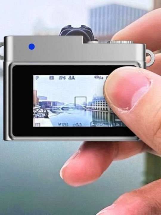Mini Digital Camera Xrec X4 2mp 1080p Lcd 0.96 Pendant Keychain Charm X4 Black