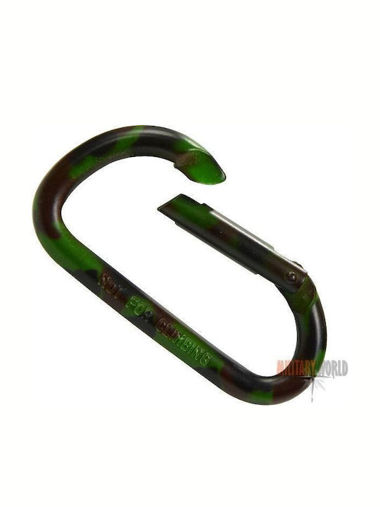 Mfh Mil-tec Carabiner Keychain Woodland Universal