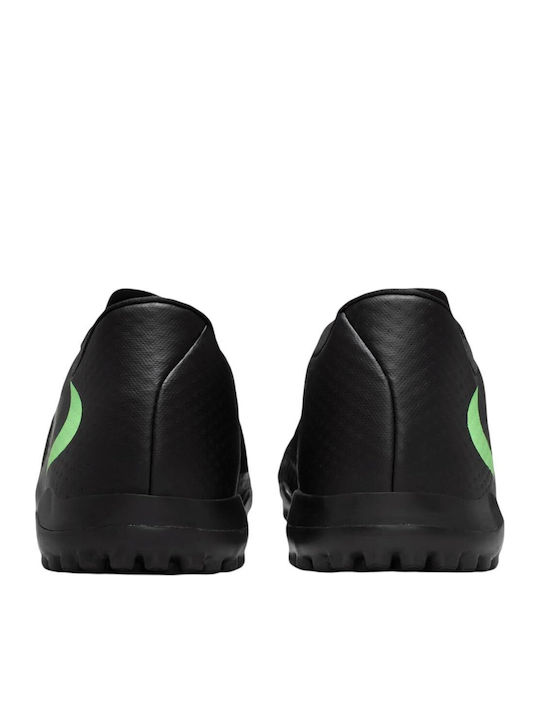 Nike Phantom 6 Low Academy TF Football Shoes with Molded Cleats Black